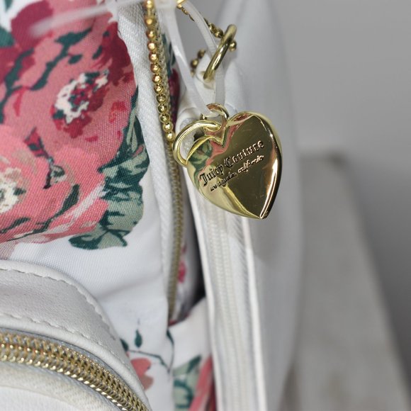 Juicy Couture Floral Backpack Vintage Rose White main image 6